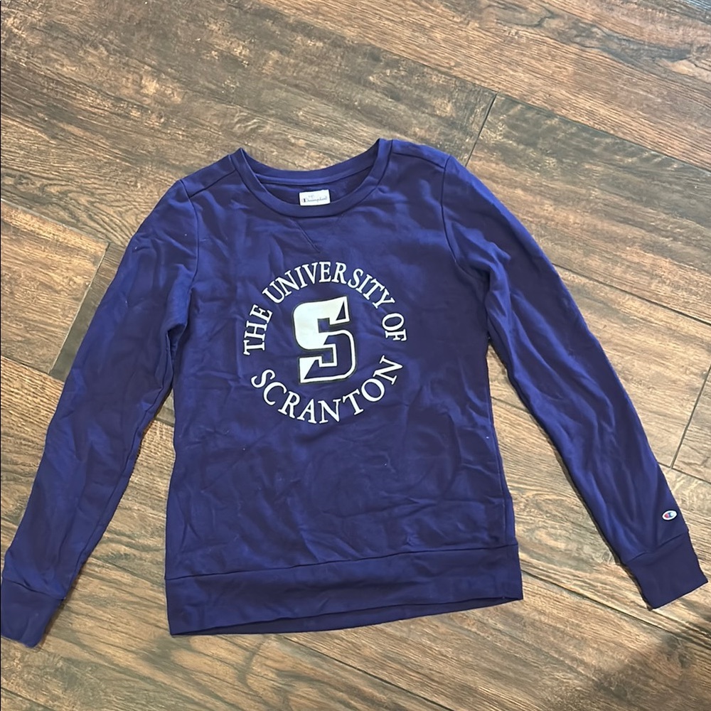 Champion Purple University of Scranton Sweatshirt Ladies M
